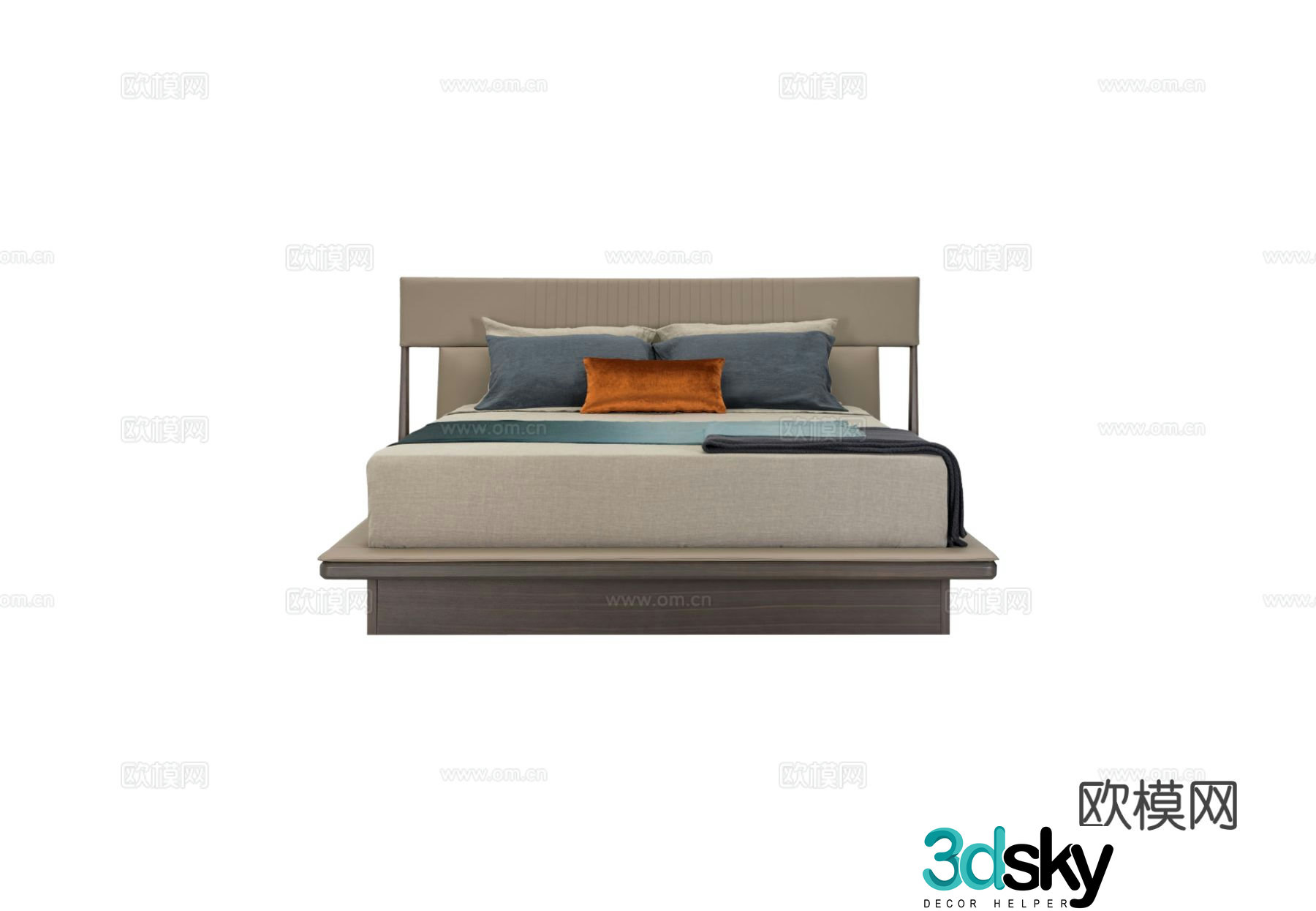 TURRI VINE Double Bed 3D Model