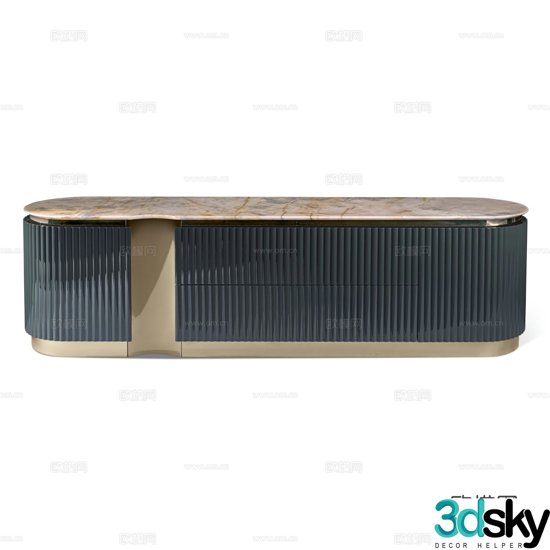Visionnaire LEONARDO side cabinet 3d model