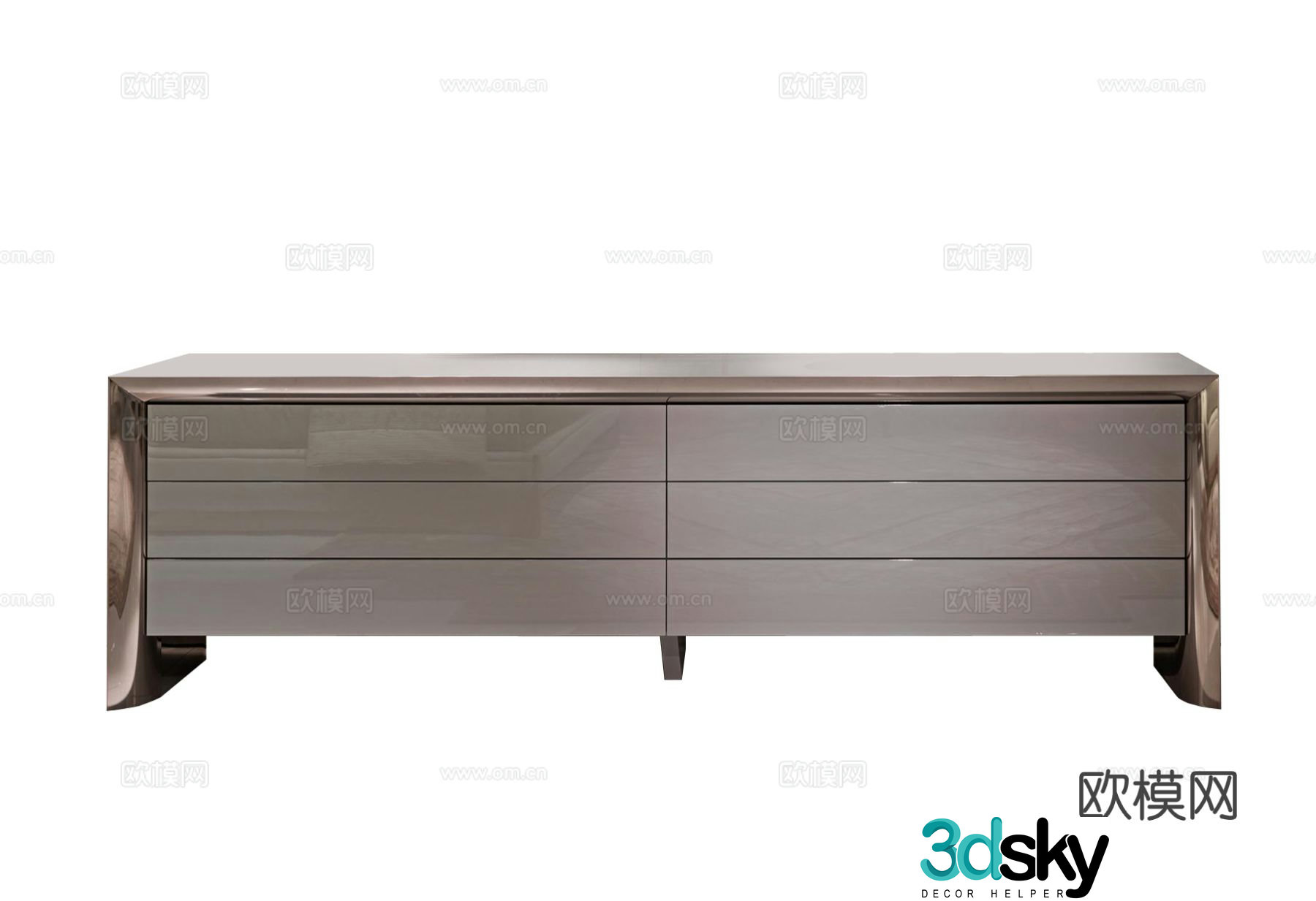 Visionnaire HAMILTON side cabinet 3d model