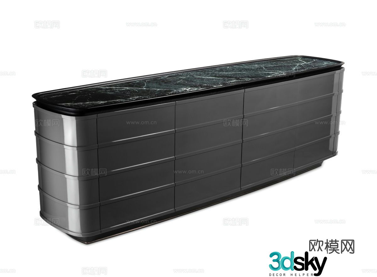 Visionnaire NOMOS side cabinet 3D model