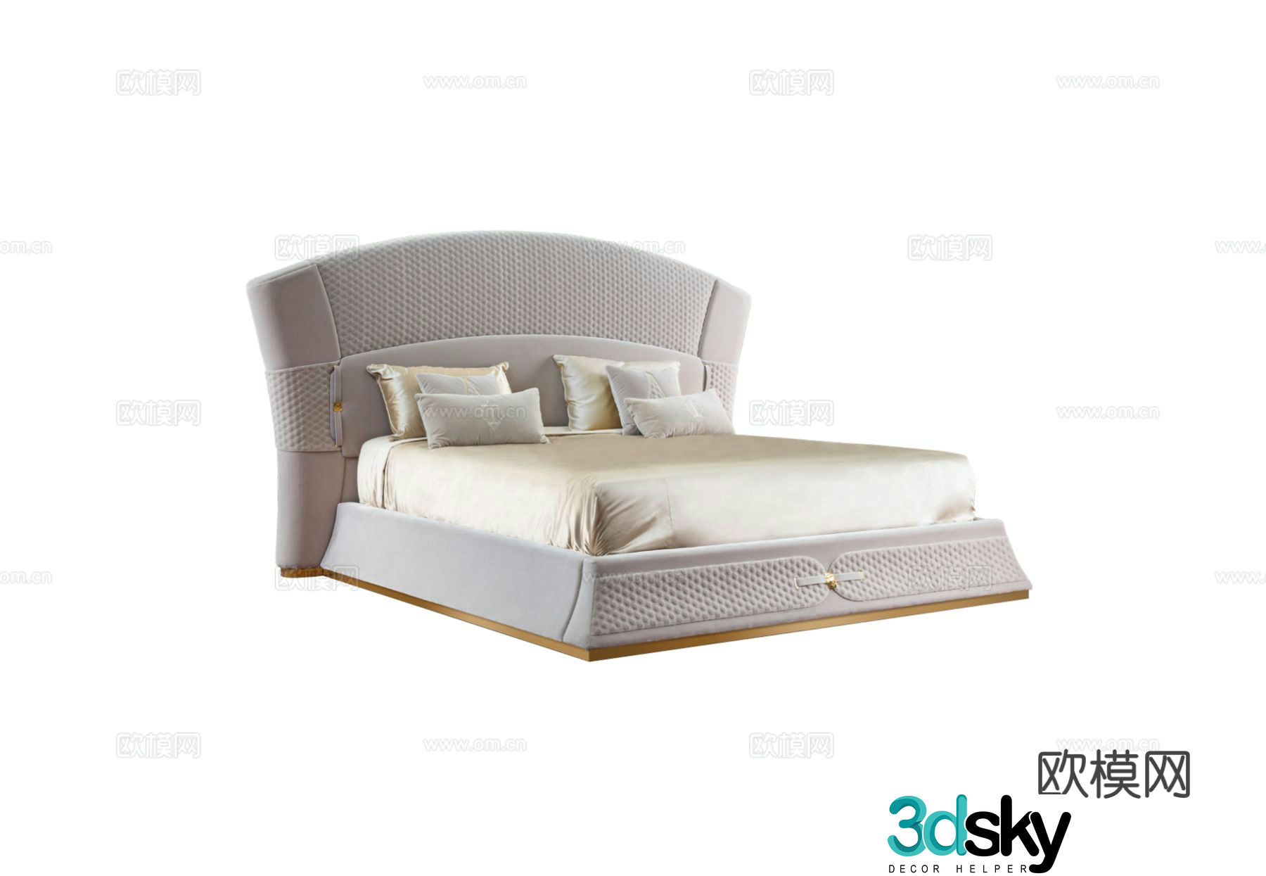 TURRI VOGUE Double Bed 3D Model