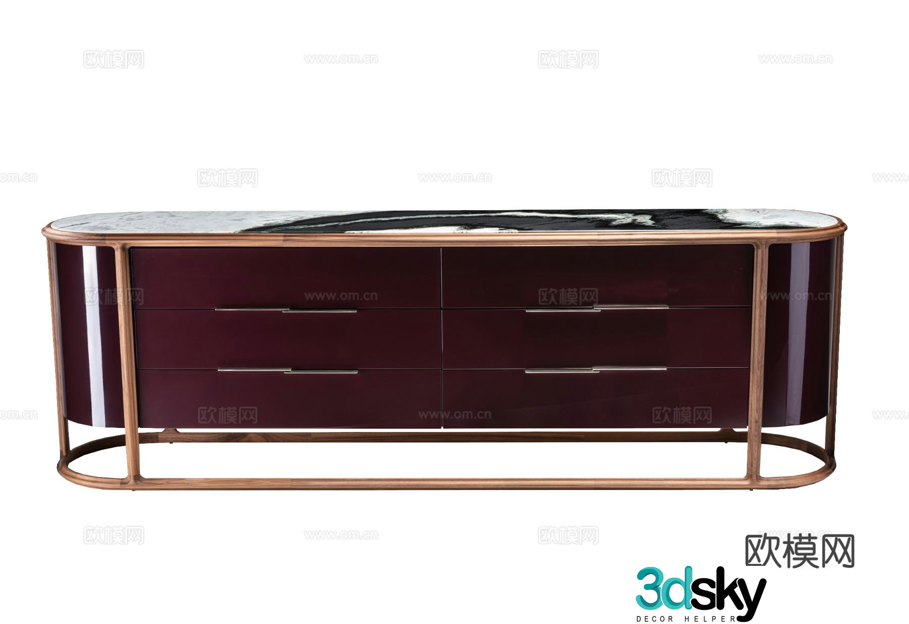 Visionnaire KINGS CROSS side cabinet 3d model