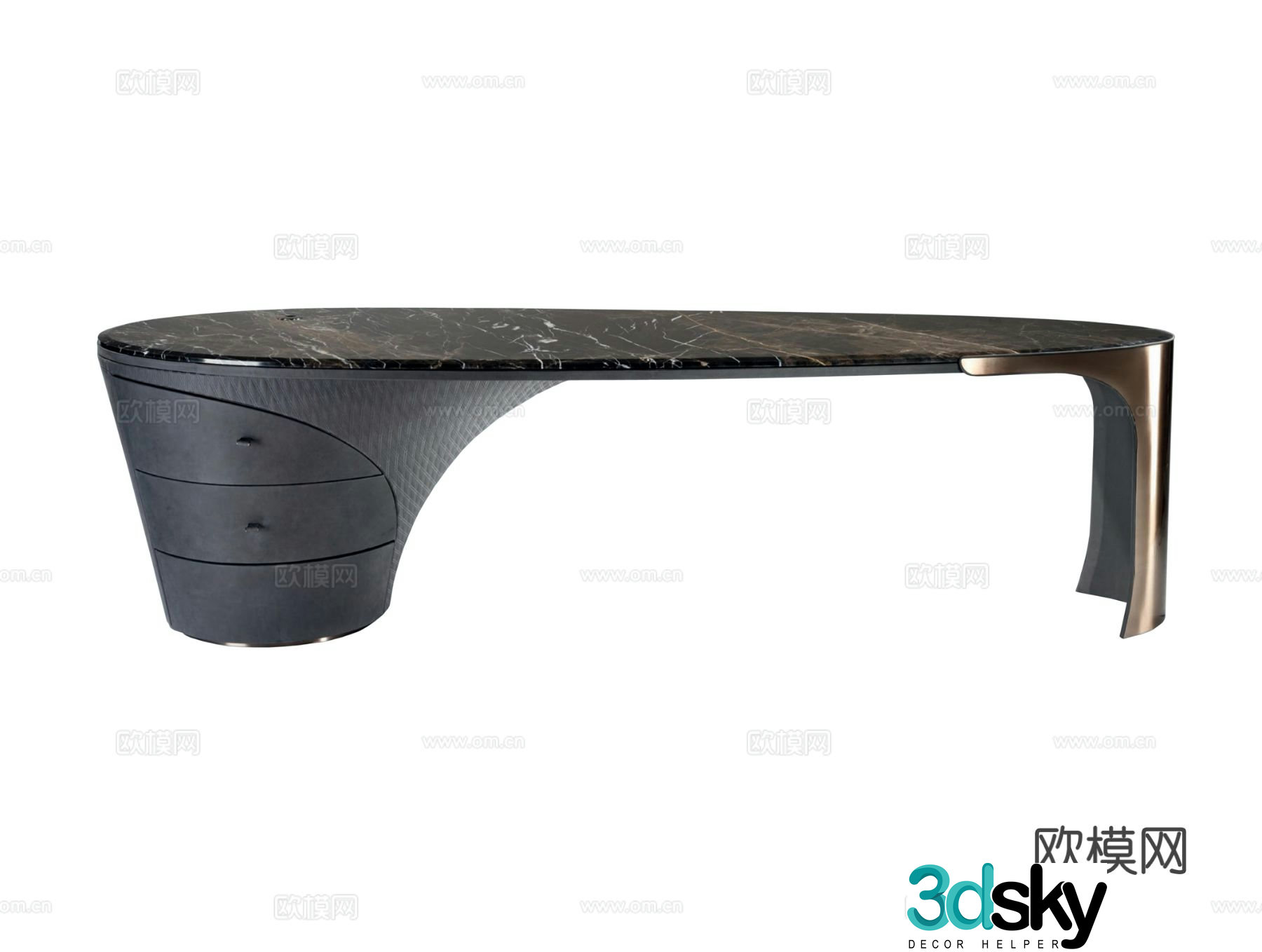 Visionnaire JET PLANE Desk 3D Model