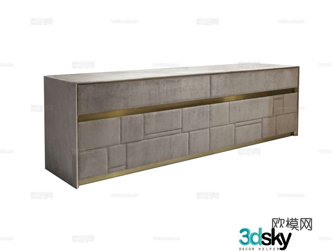 Visionnaire BARRYMORE side cabinet 3d model