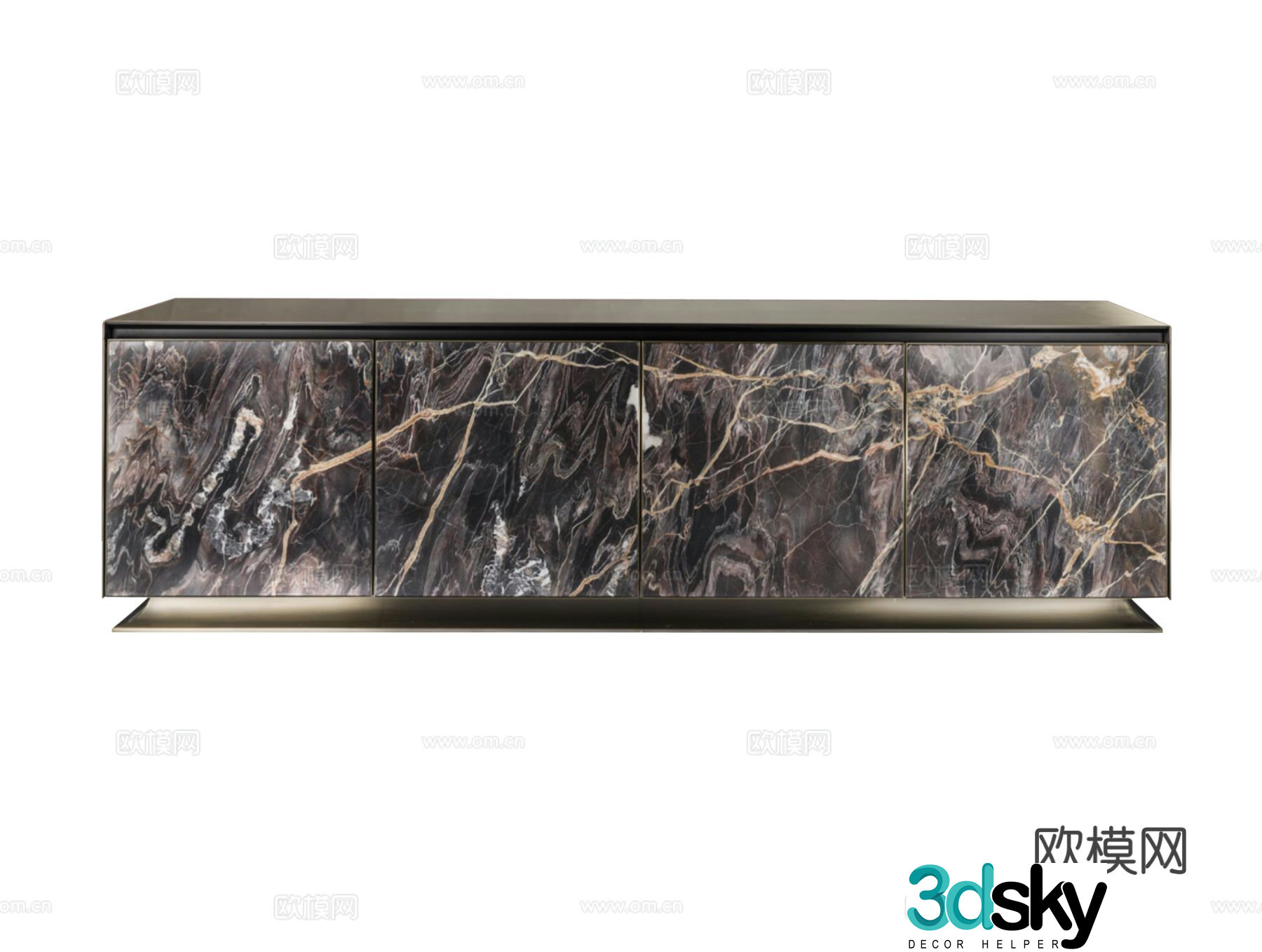 Visionnaire AURORA side cabinet 3D model