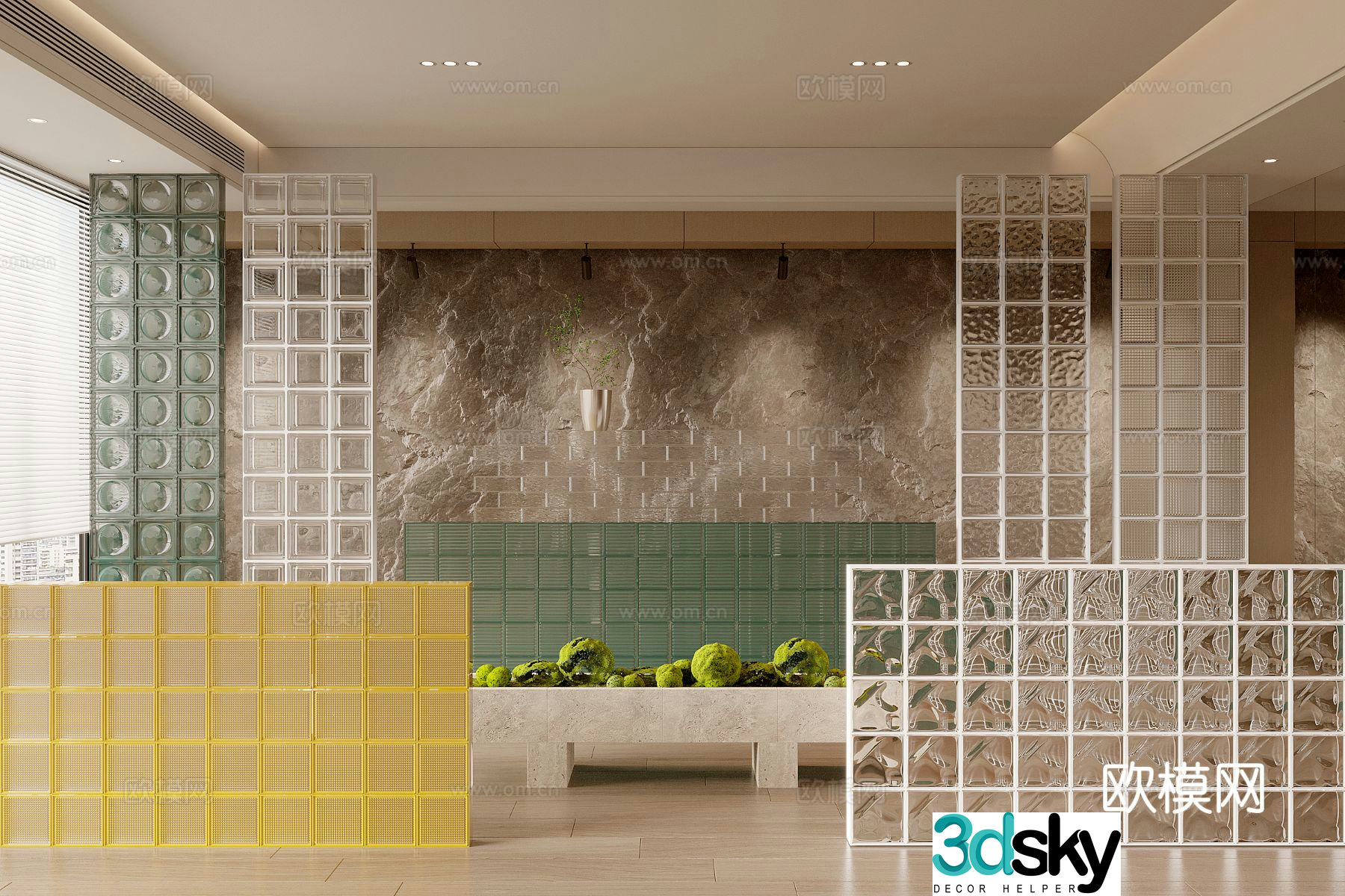 Glass brick 3d model