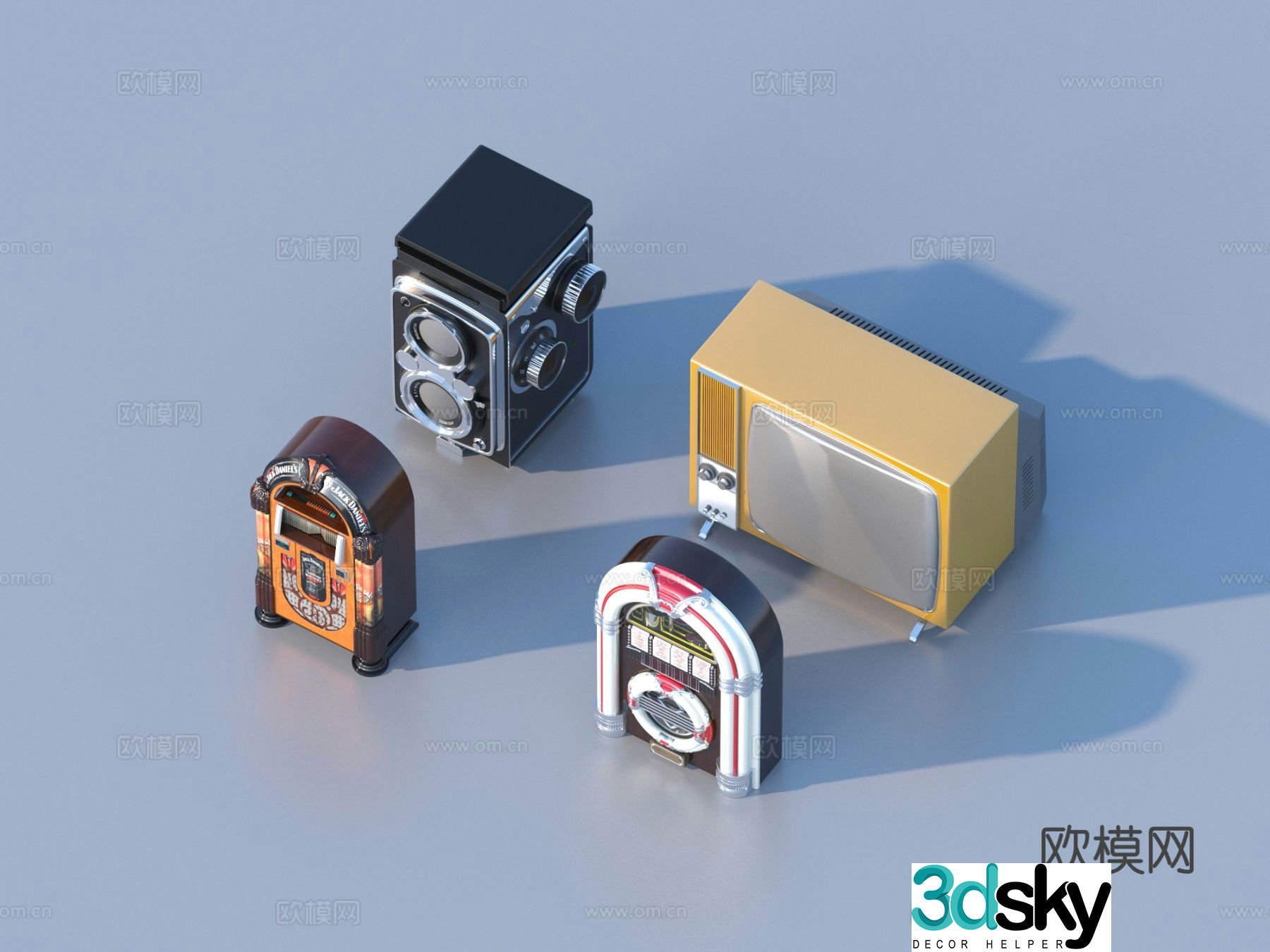 Old electrical appliances 3D model