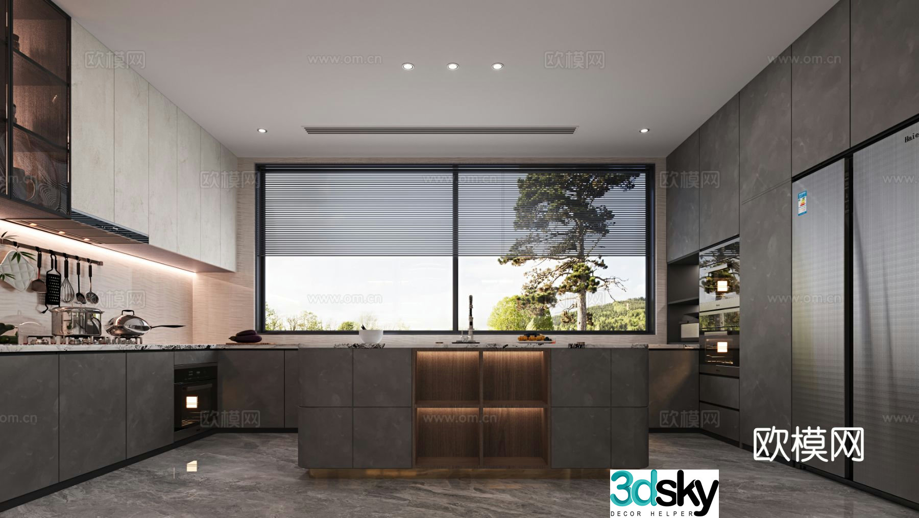 Modern kitchen 3d model