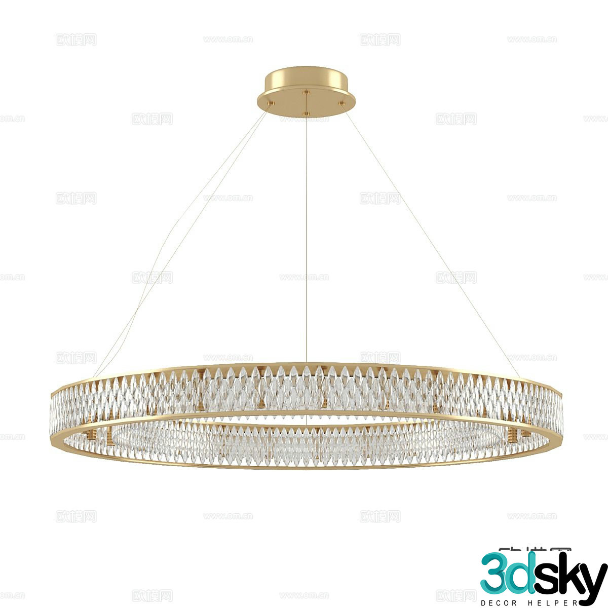 Modern simple chandelier chandelier simple chandelier restaurant chandelier crystal chandelier 3d model
