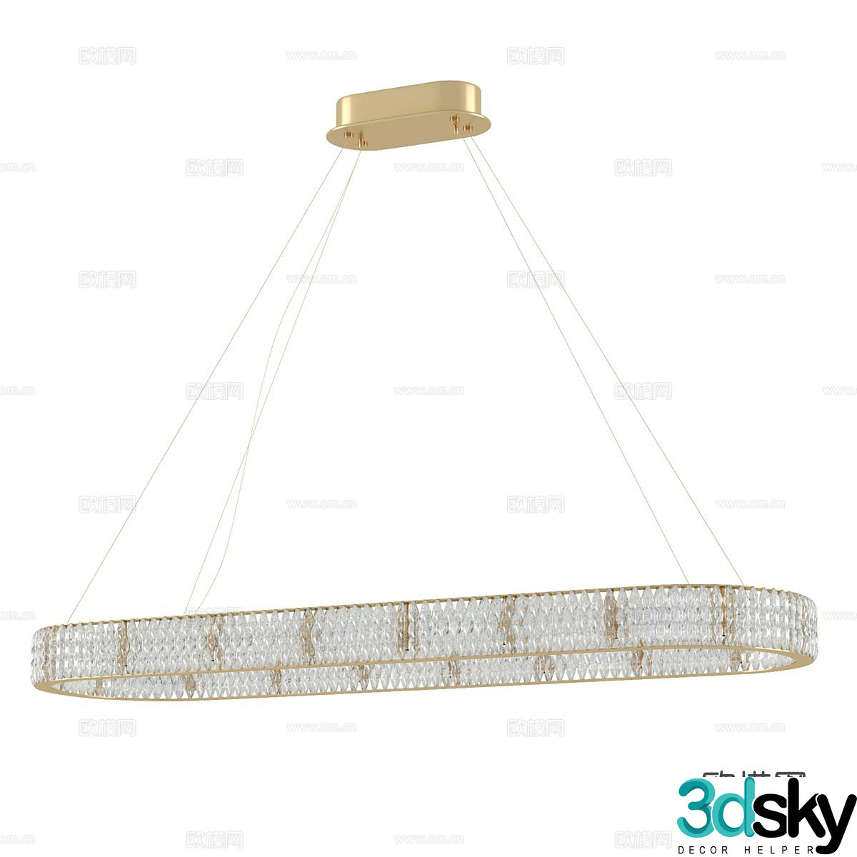 Modern simple chandeliers chandeliers simple chandeliers dining chandeliers living room chandeliers crystal chandeliers 3D model