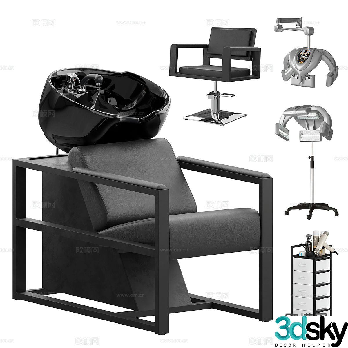 Massage chair 3d model