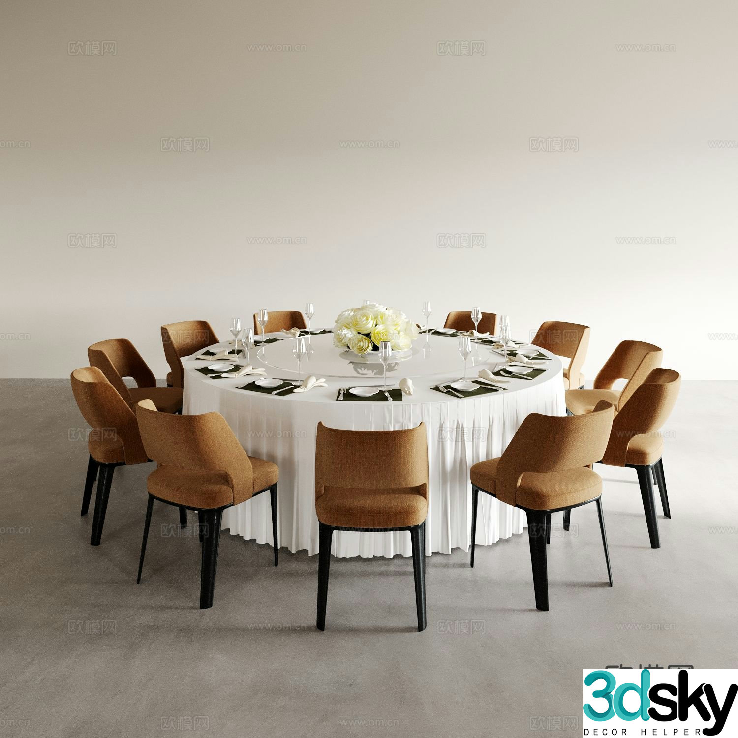 Dining table and chairs living and dining table and chairs dining table and chairs wine table and chair combination round wine table and chair 3D model