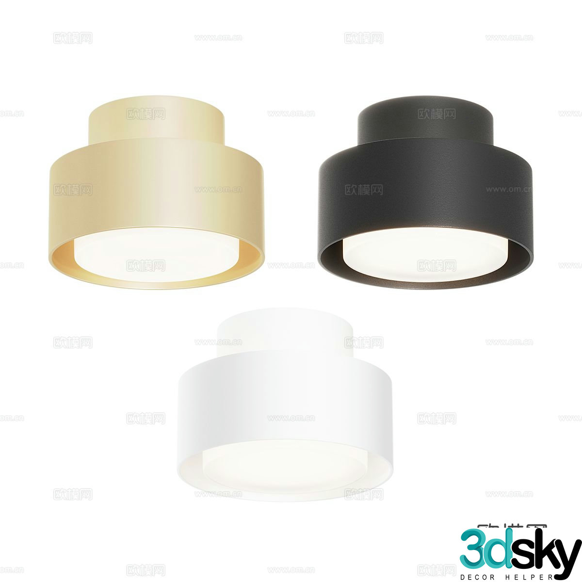 Modern simple downlight spotlight exhibition downlight 3d model