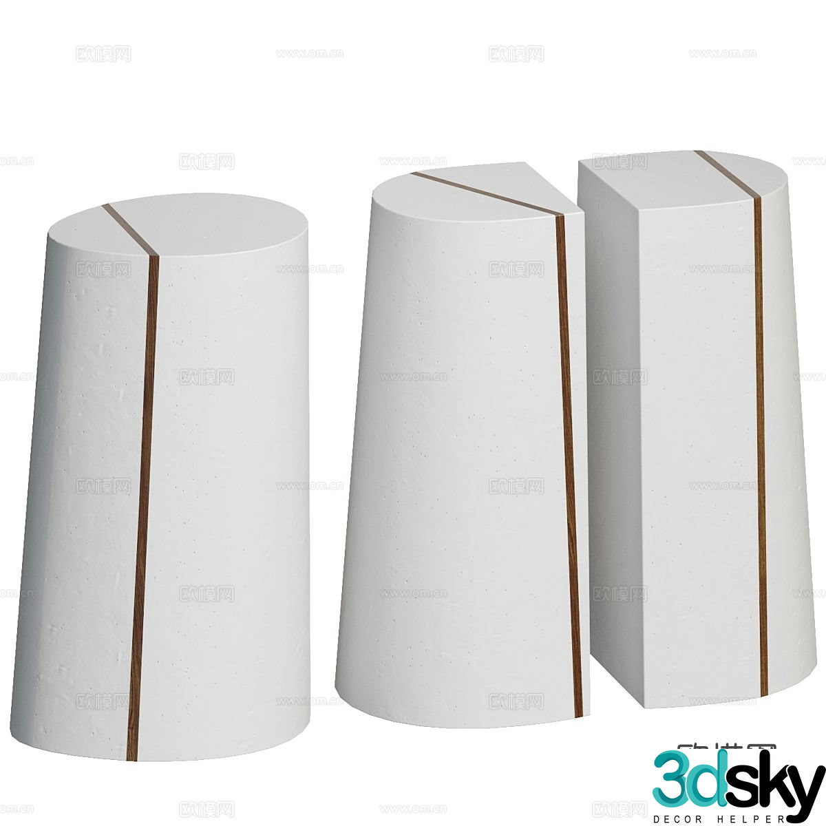 Modern simple tea table coffee table simple tea table light luxury tea table 3D model