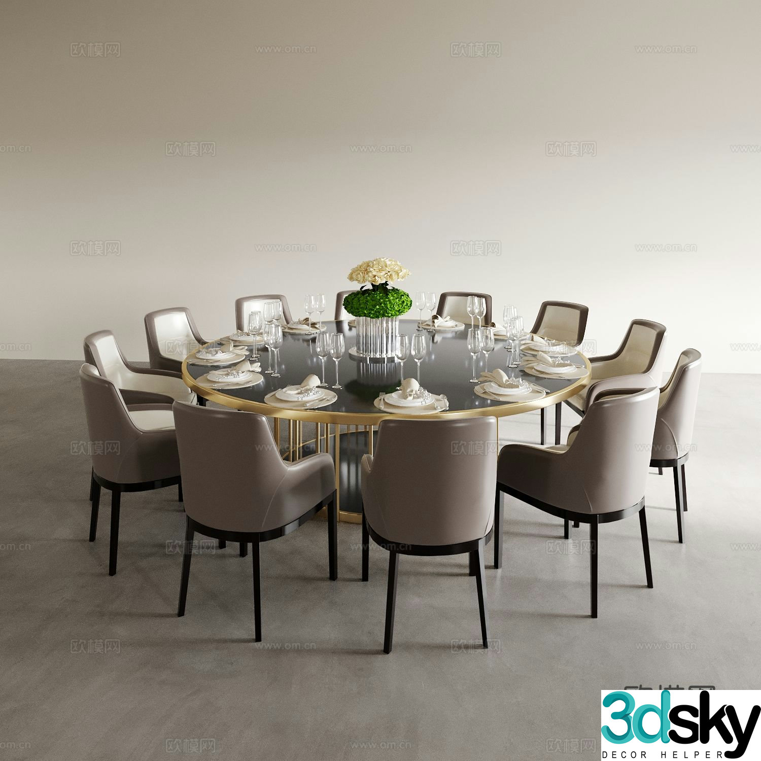 Dining table and chairs living and dining table and chairs dining table and chairs wine table and chair combination round wine table and chair 3D model