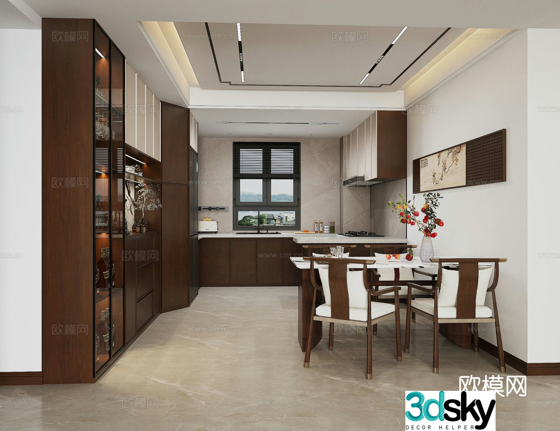 New Chinese restaurant 3D model