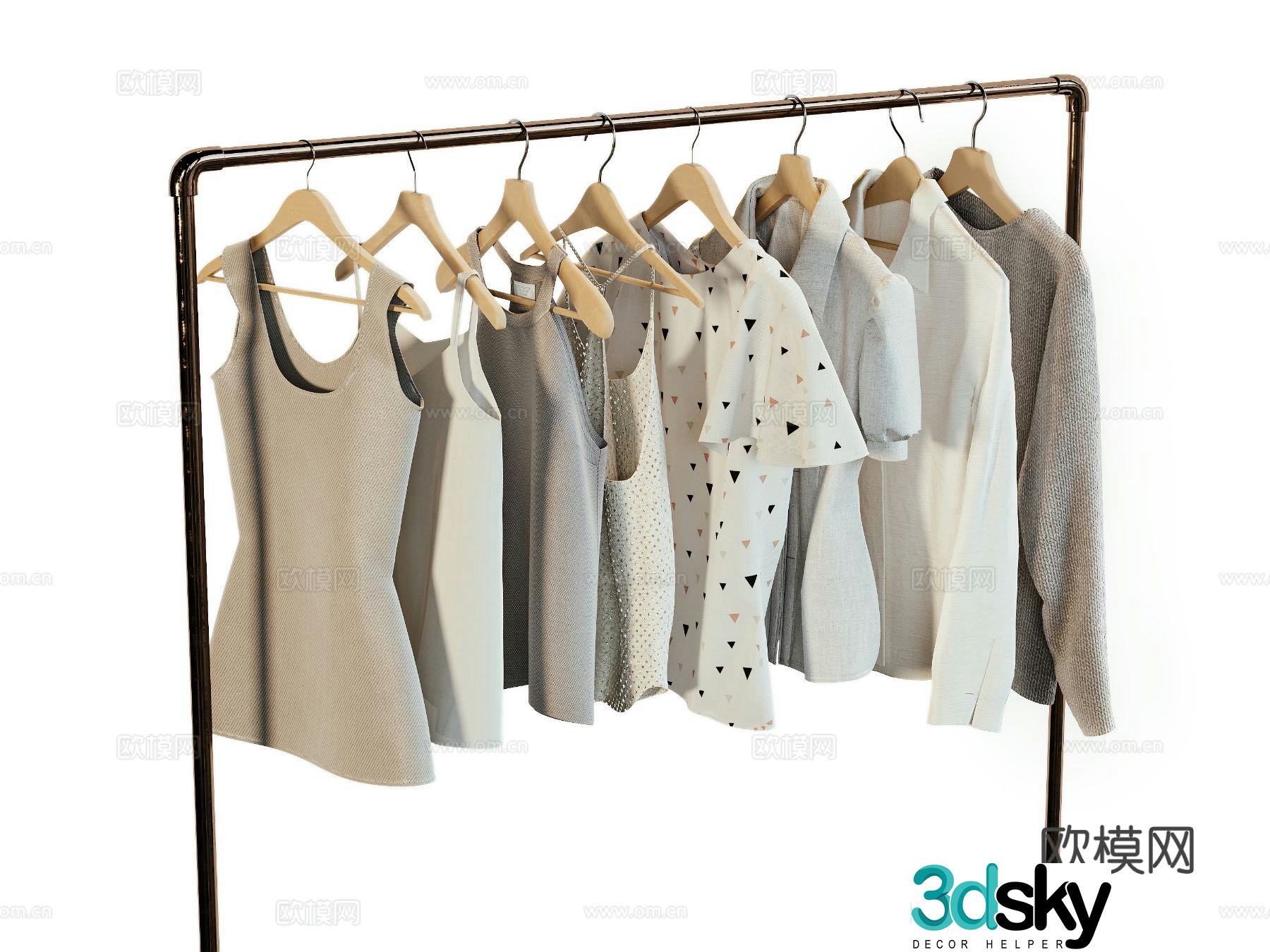 Modern Clothes Women’s Clothing 3d Model