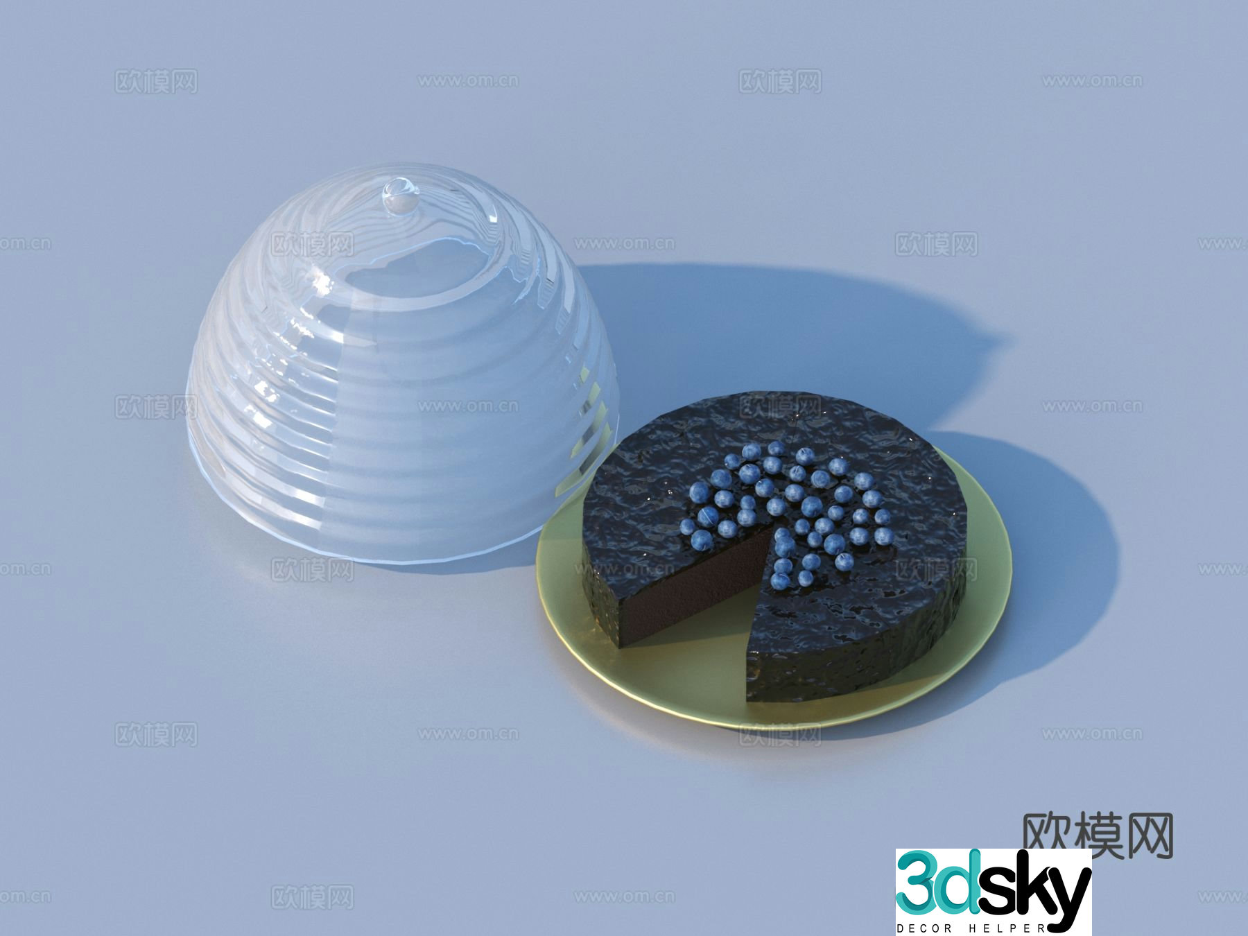 Cake Egg Tart Birthday Cake Chocolate 3d Model