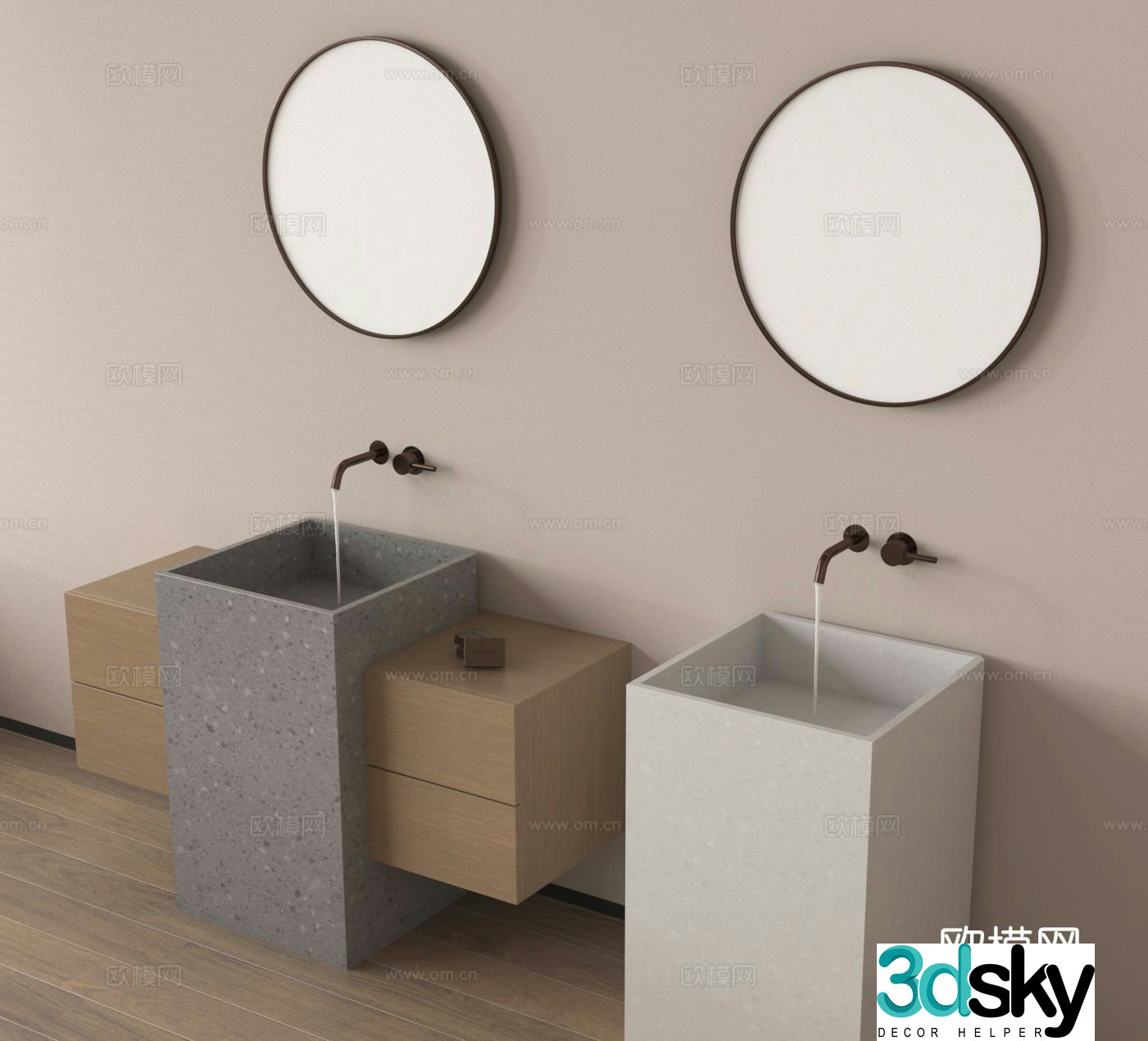 Washing table Bathroom basin 3D model