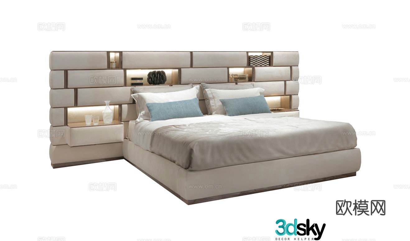Visionnaire EMOTION Double Bed 3D Model