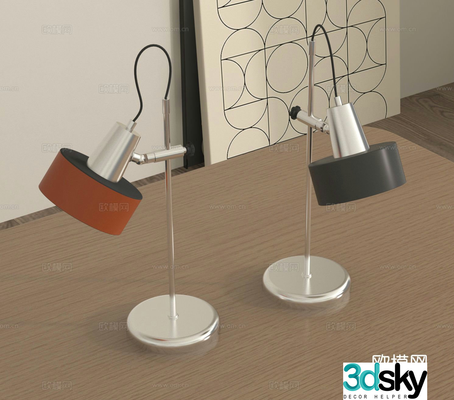 Desk lamp Desktop lamp Reading lamp 3d model
