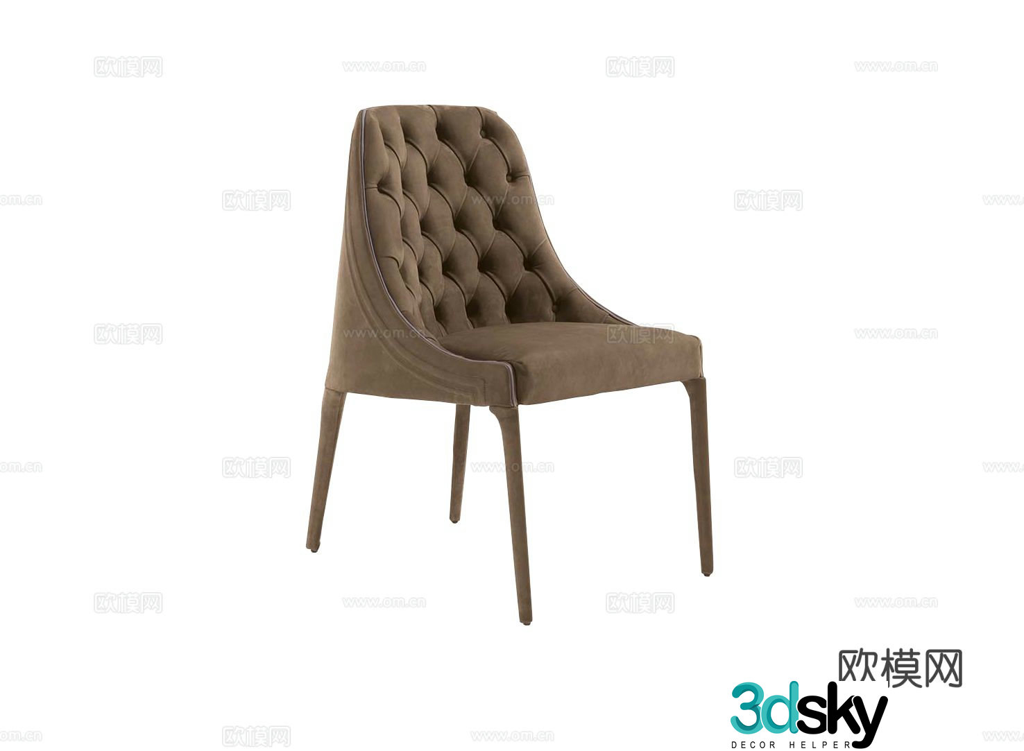 VittoriaFrigerio Single chair Chair 3d model