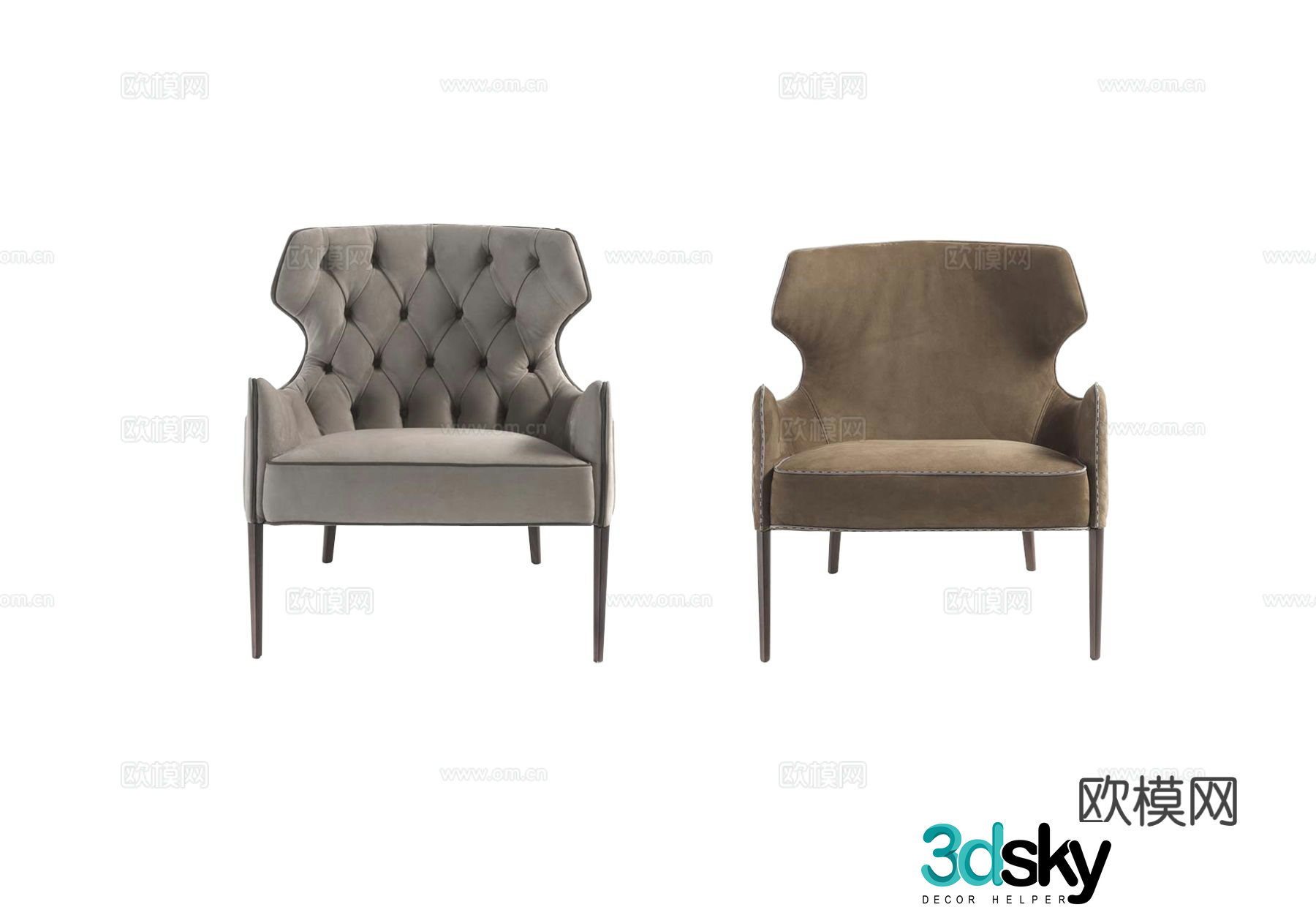 VittoriaFrigerio PIOLA armchair 3d model