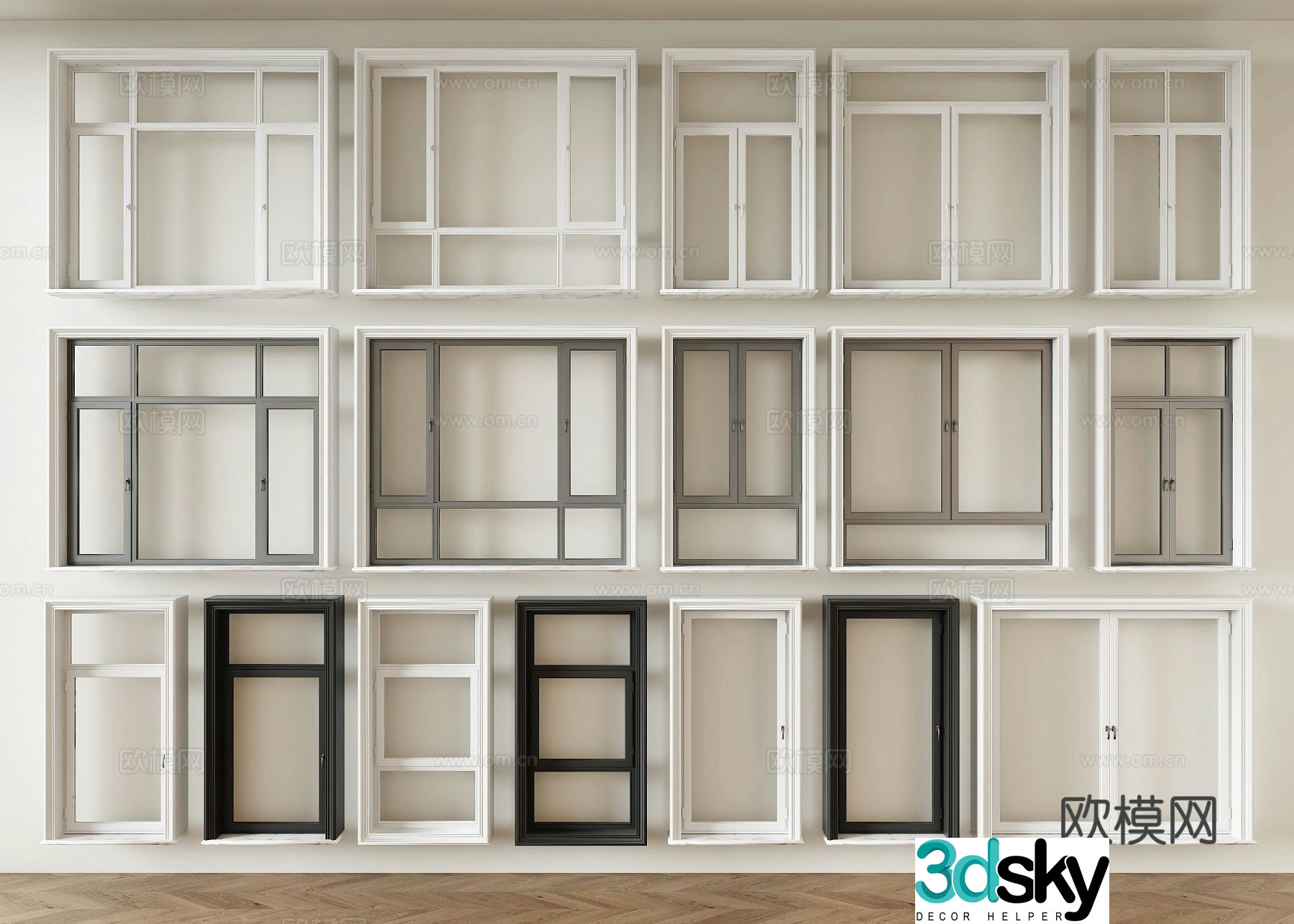 Modern window Window 3d model