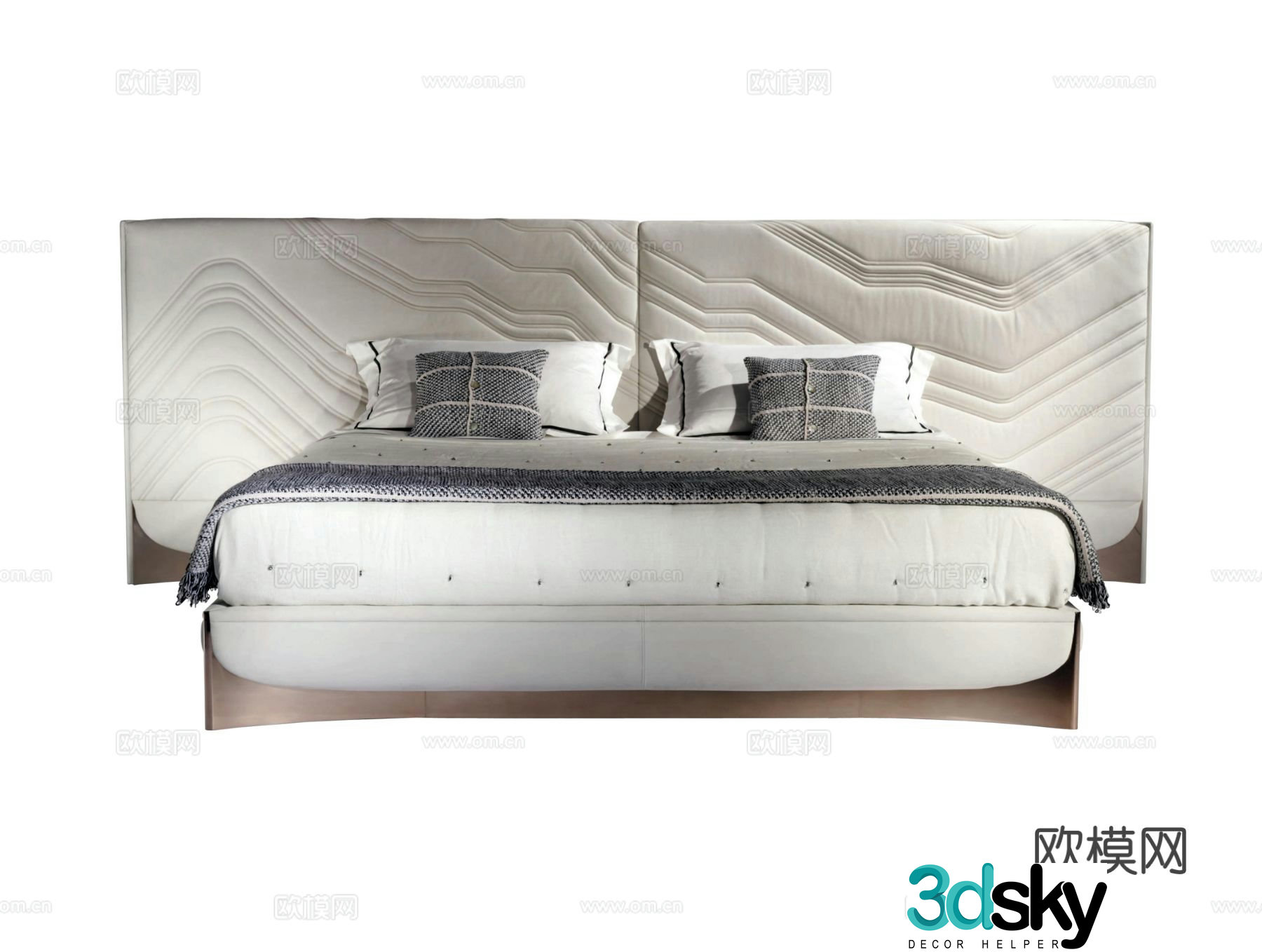 Visionnaire CA’ FOSCARI Double Bed 3D Model