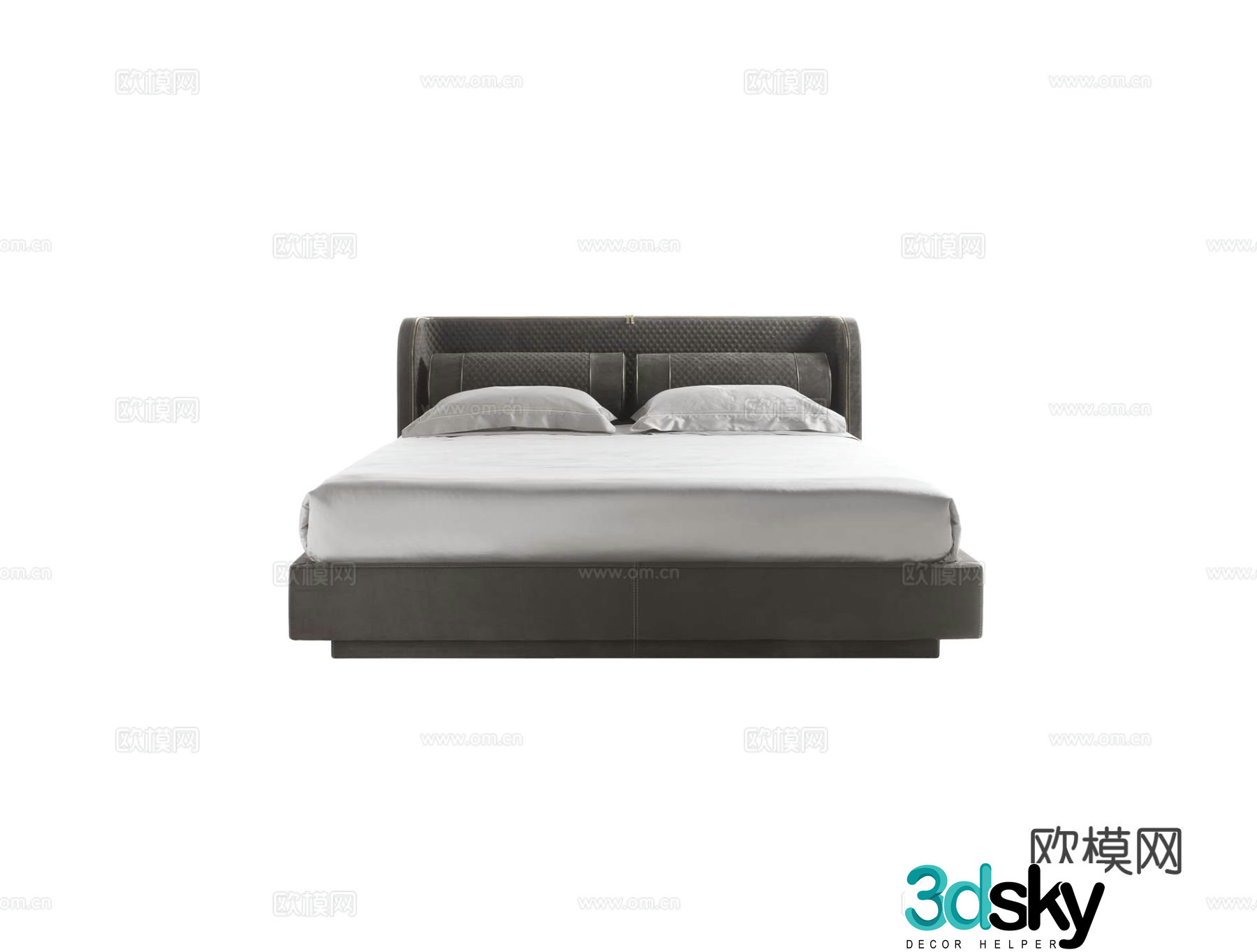 VittoriaFrigerio Bellini Low Double Bed 3D Model