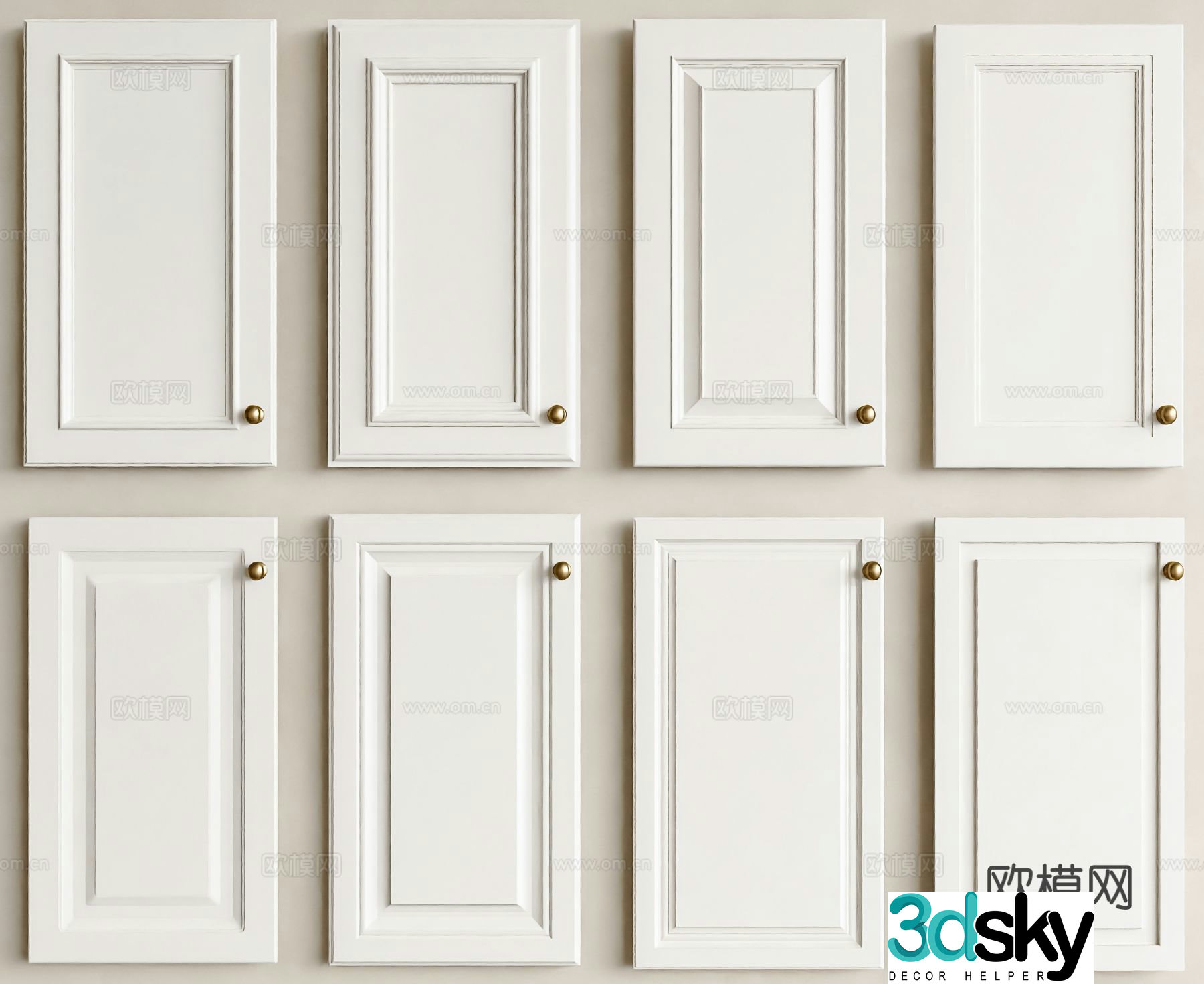French European style other doors Cabinet doors Shoe cabinet cabinet doors Wardrobe cabinet doors Wine cabinet cabinet doors French cabinet doors 3D model