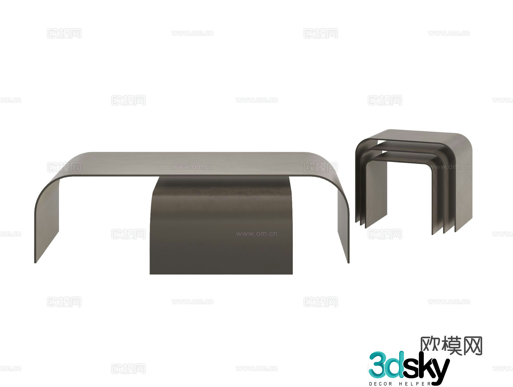 Visionnaire Wright coffee table 3d model