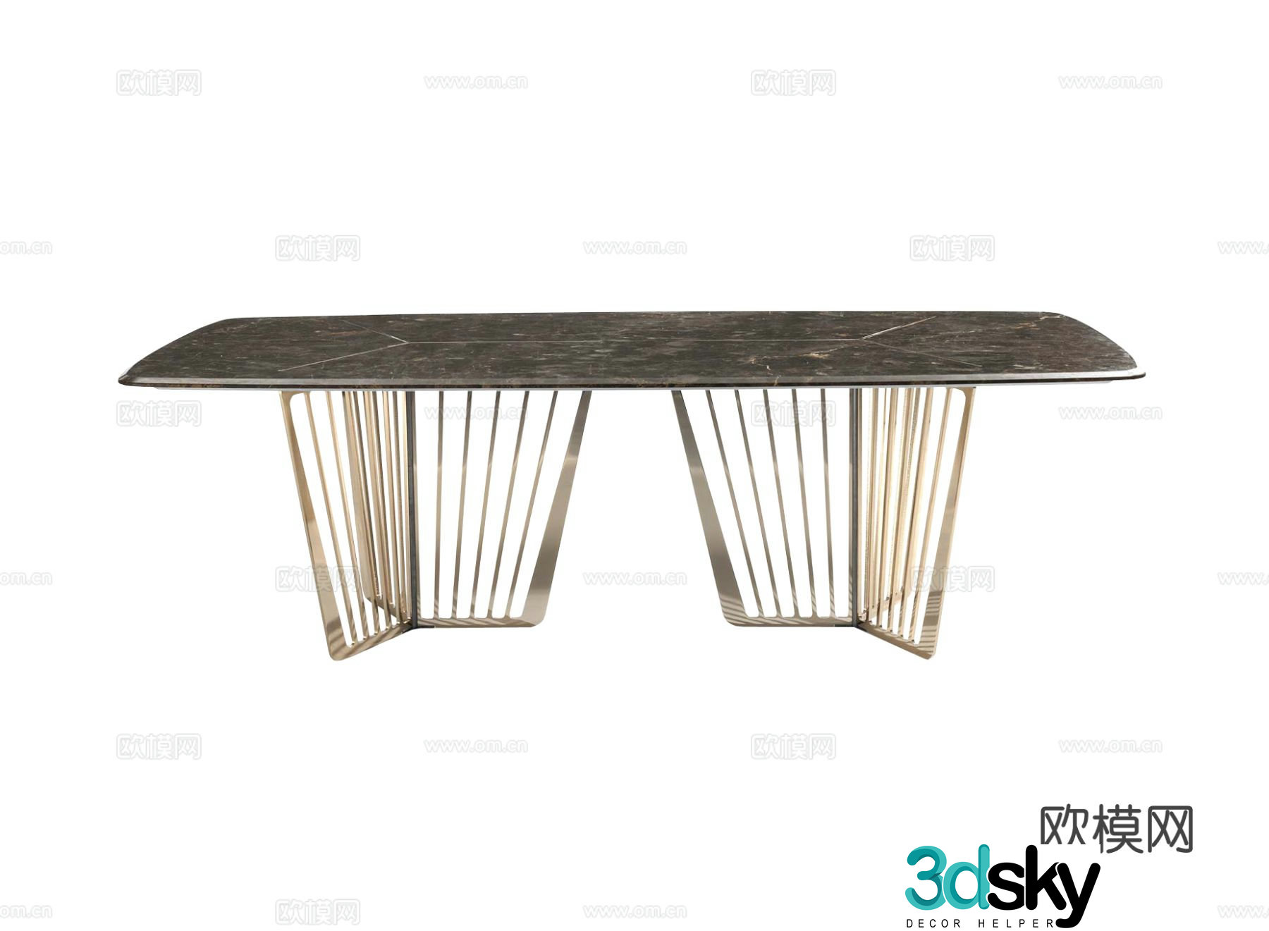 VittoriaFrigerio ALFIERI Dining Table 3D Model