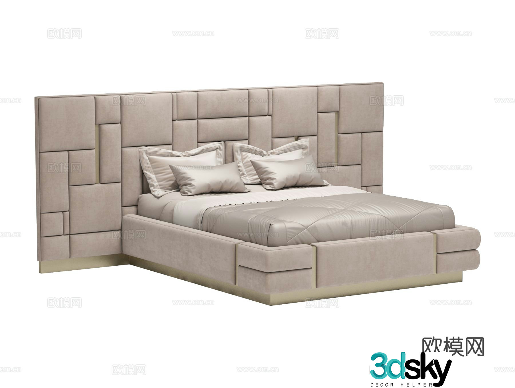 Visionnaire BELOVED Double Bed 3D Model