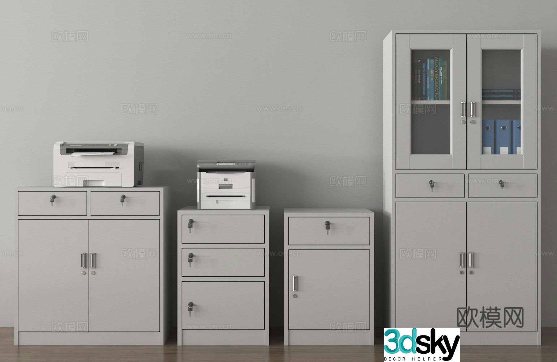 File cabinet File cabinet Data cabinet Printer 3D model
