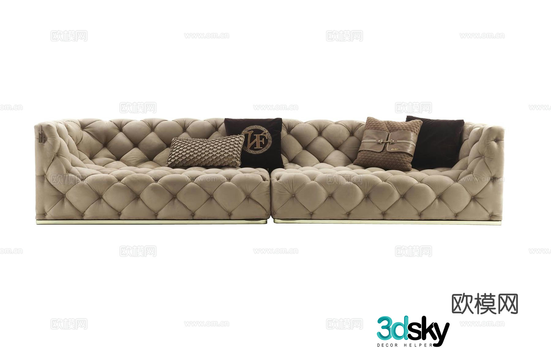 VittoriaFrigerio CARACCIOLO Multiplayer Sofa 3D Model