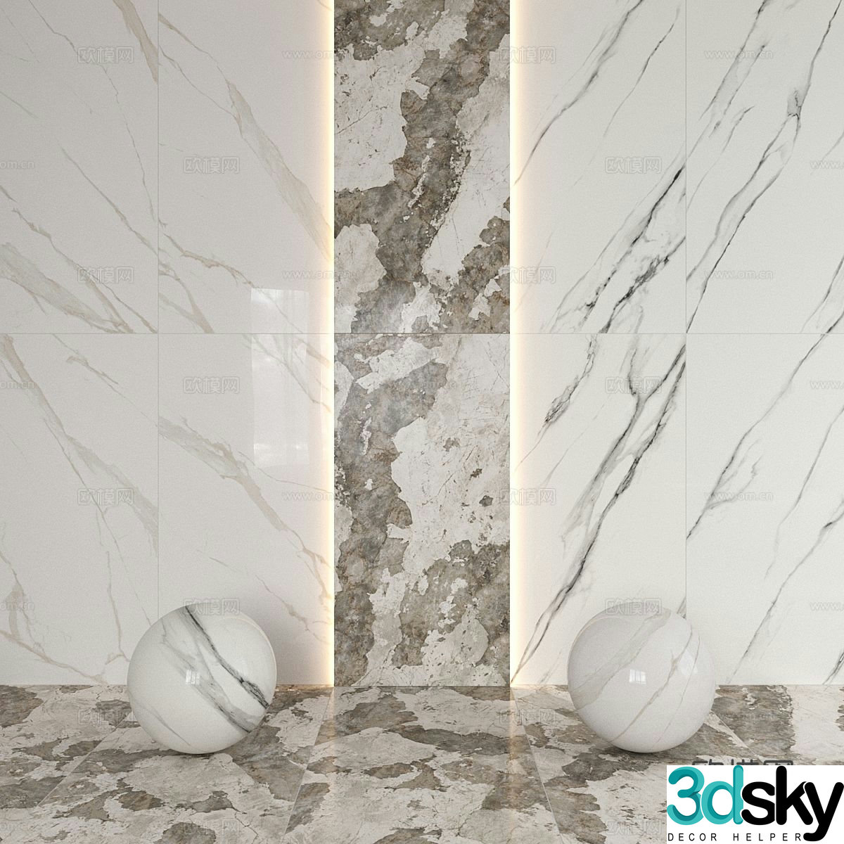 Floor tiles 3d model