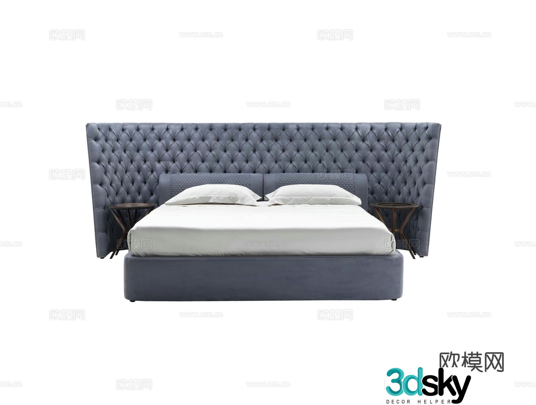 VittoriaFrigerio MEDICI LARGE Double Bed 3D Model