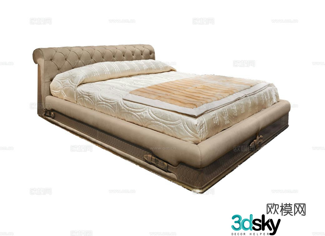 Visionnaire CHESTER LAURENCE Double Bed 3D Model