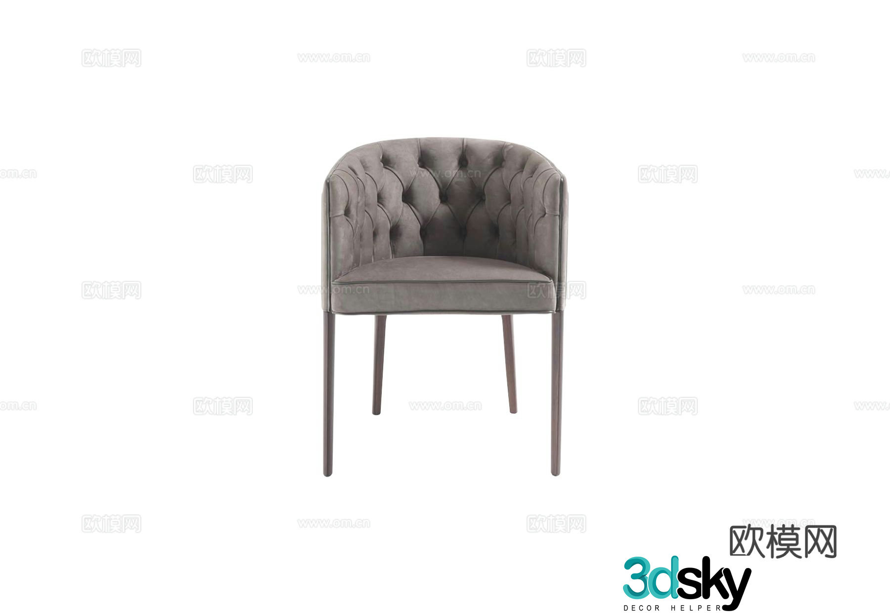 VittoriaFrigerio Single chair Chair 3d model