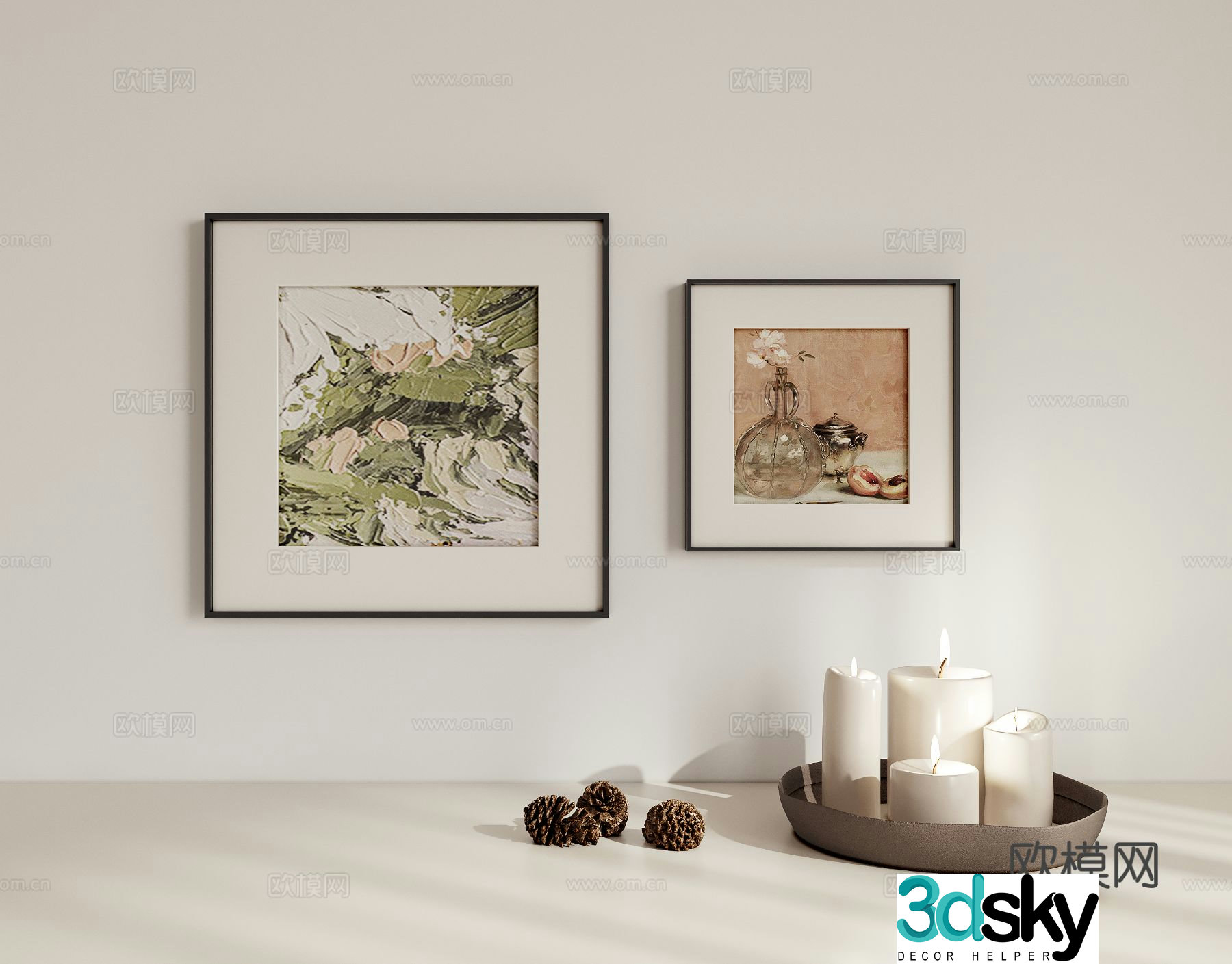 Three-dimensional painting hanging painting 3d model