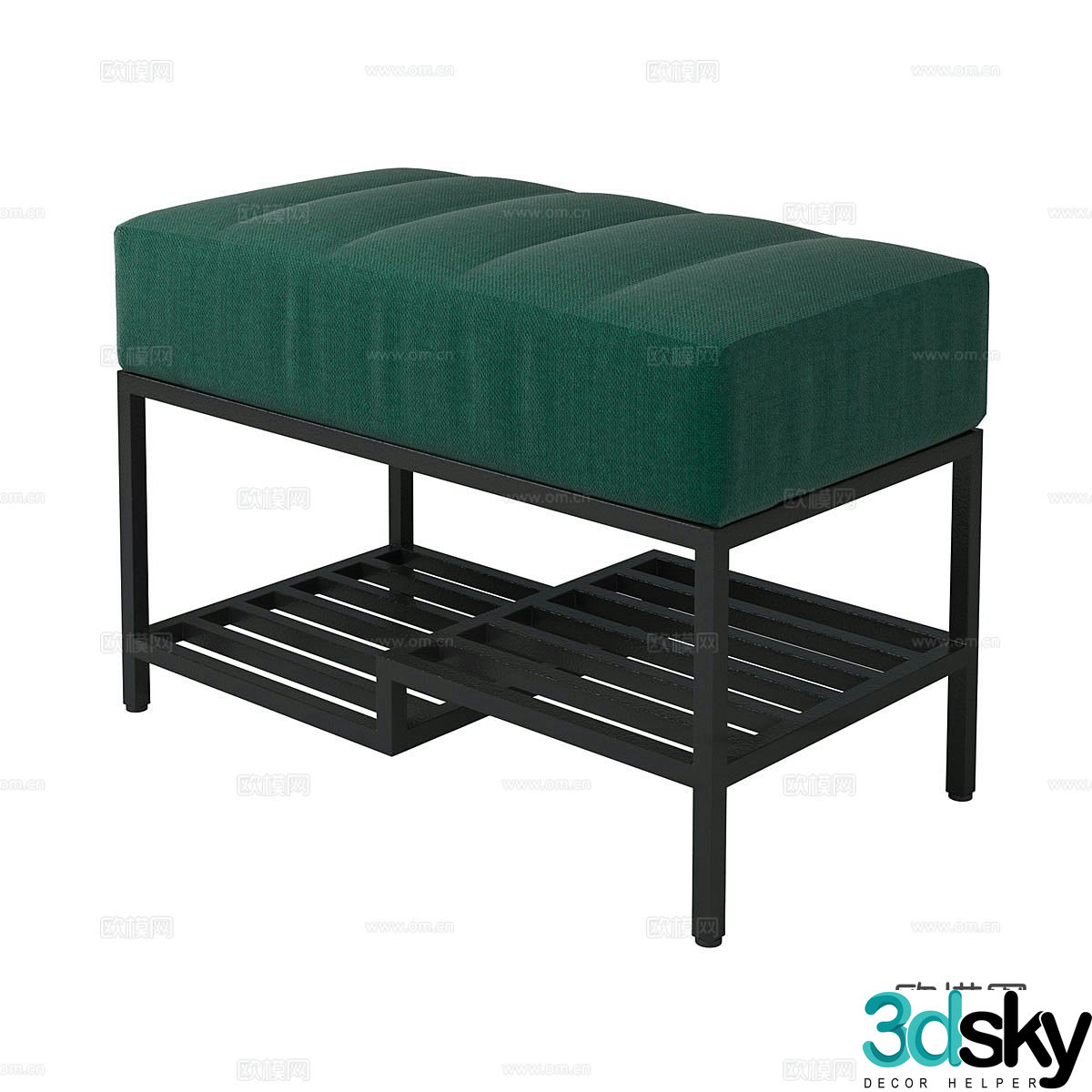 Shoe rack VL shoe replacement stool 3d model