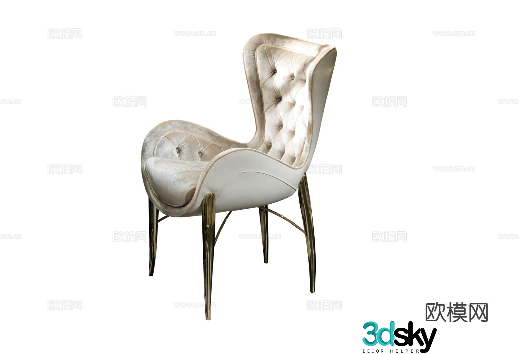 Visionnaire Bovery dining chair 3d model