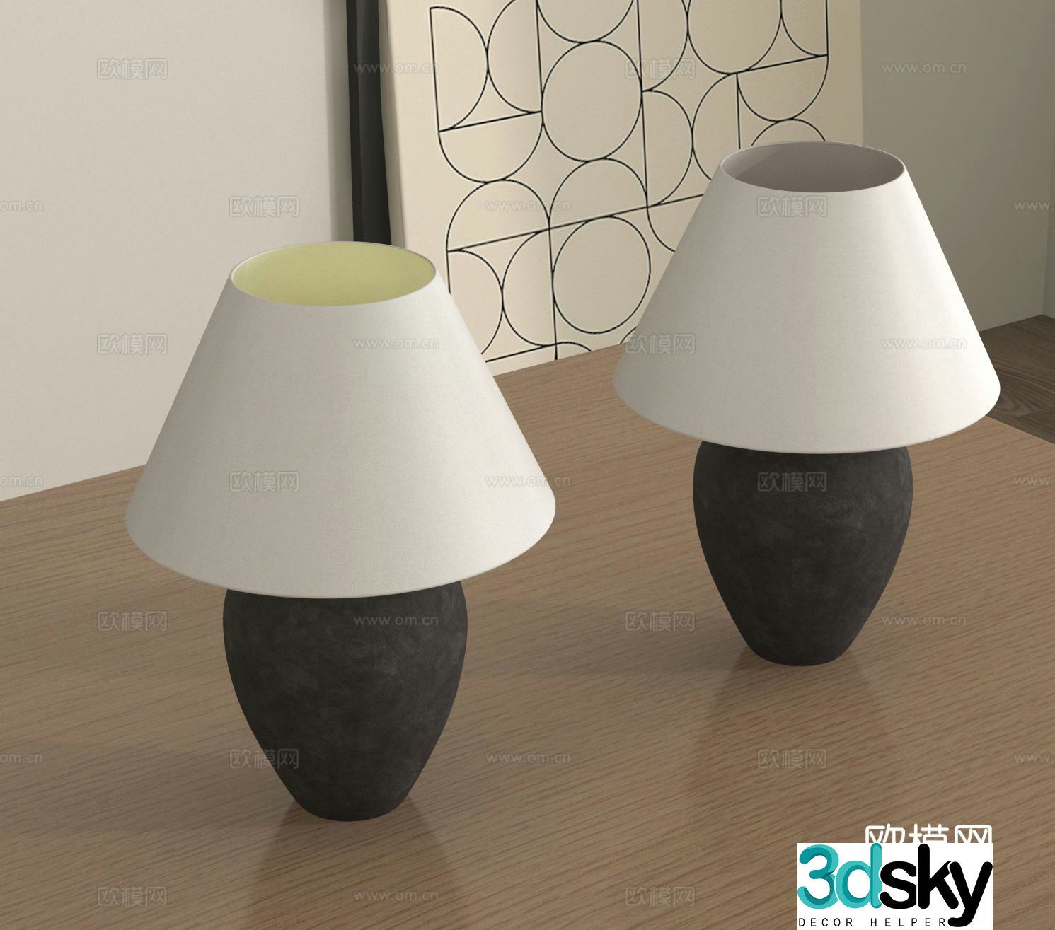 Desk lamp Desktop lamp Reading lamp 3d model