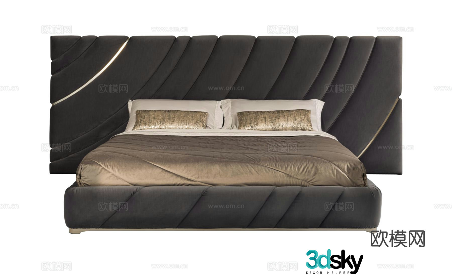 Visionnaire ULTRASOUND Double Bed 3D Model