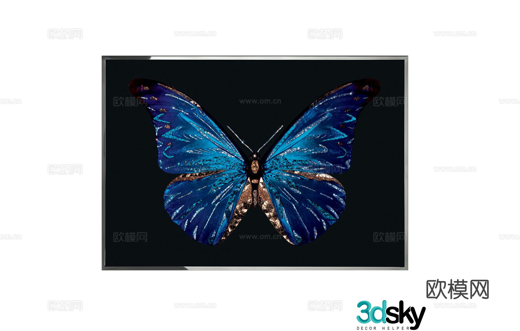 Visionnaire Butterfly Hanging Painting 3D Model