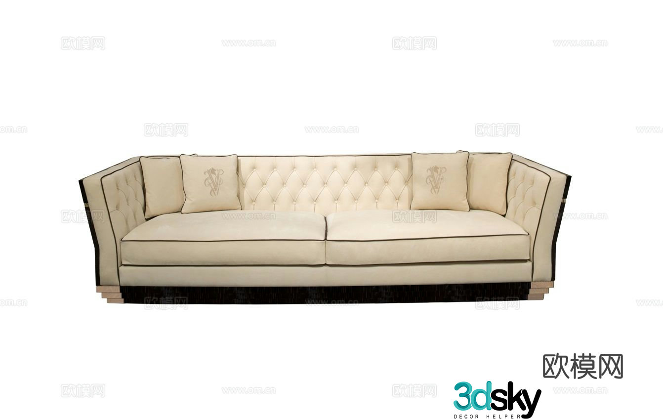 Visionnaire Berry CapitonnÃ© Multiplayer Sofa 3D Model