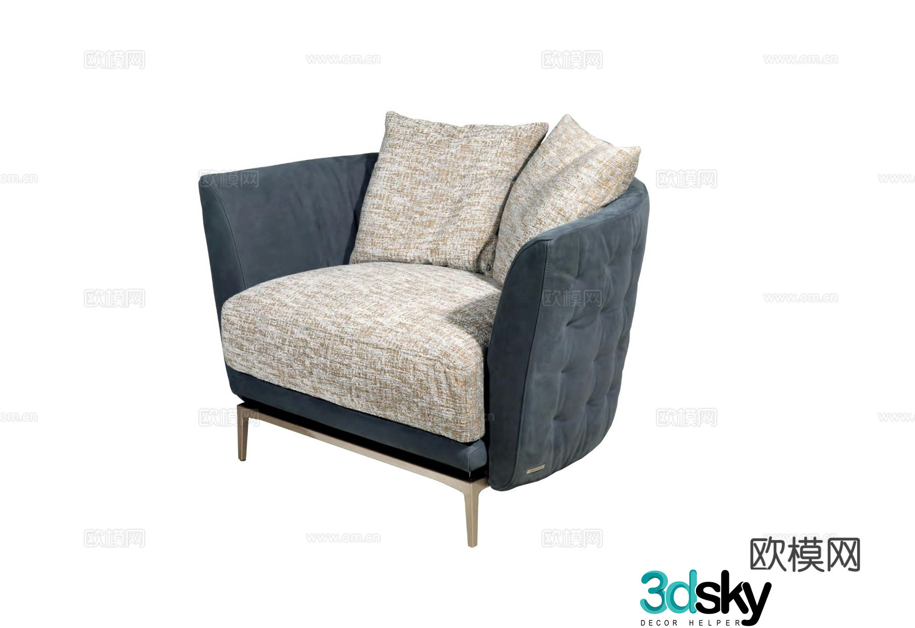 Visionnaire LEGEND Single-person sofa 3d model