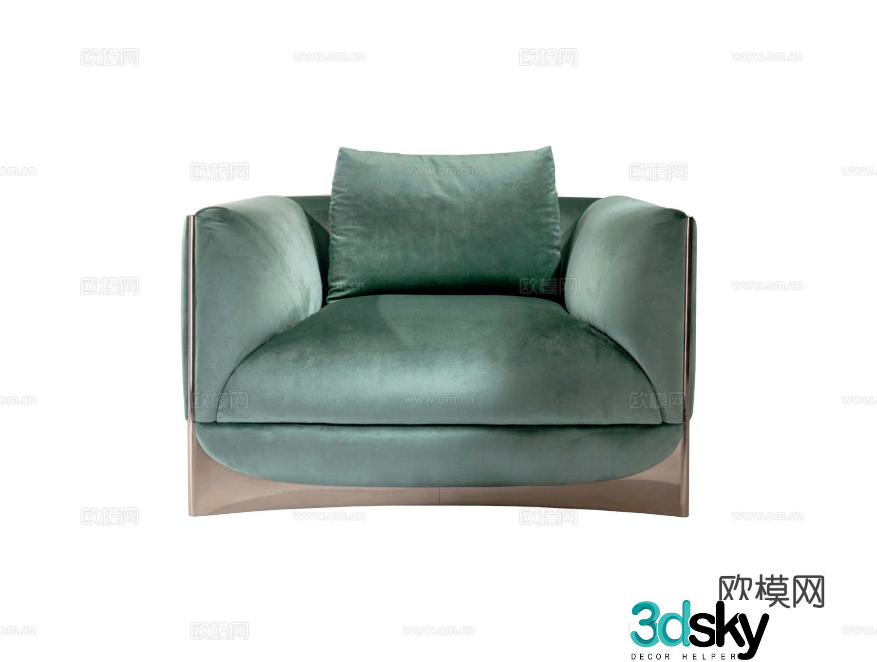 Visionnaire CA’ FOSCARI Single Sofa 3d Model