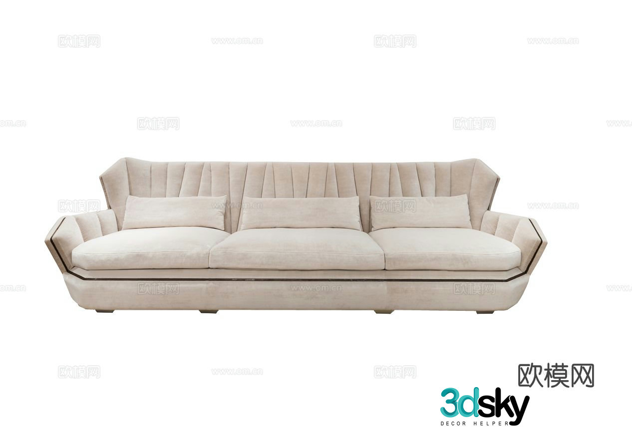 Visionnaire Hemingway Multiplayer Sofa 3D Model